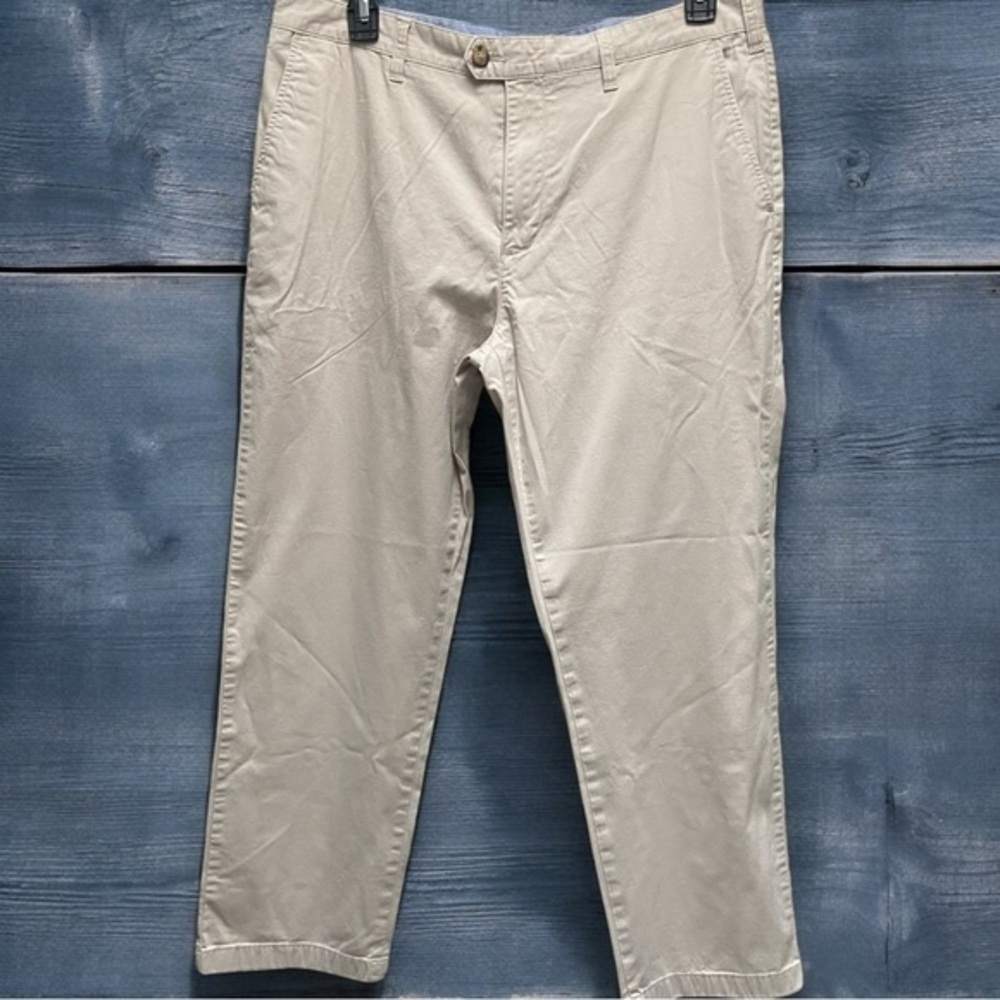 Nautica “The Beacon Pant” Flat Front Khaki